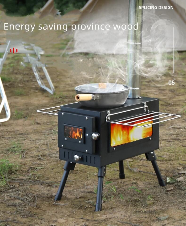 Outdoor Portable Tent Stove Carbon Steel
